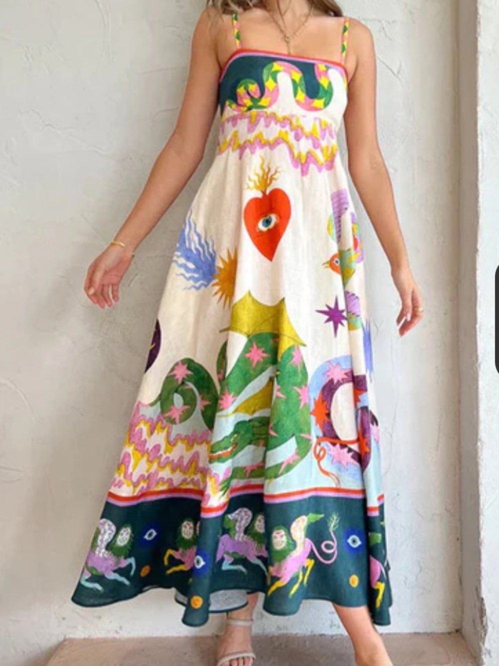 Endless Moon Mythical Print Maxi Alemais The Seeker Dupe Dress